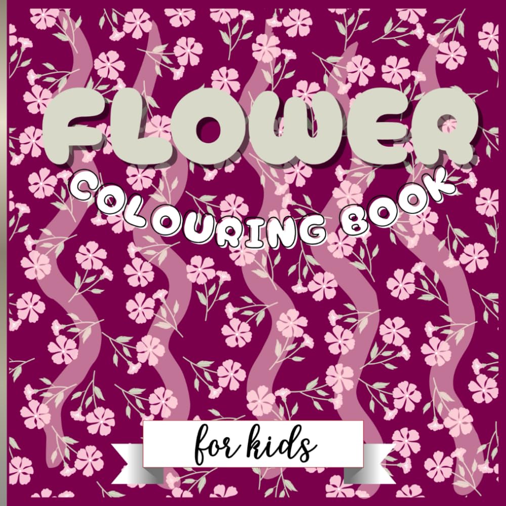 Fun and awesome flower coloring book for kids