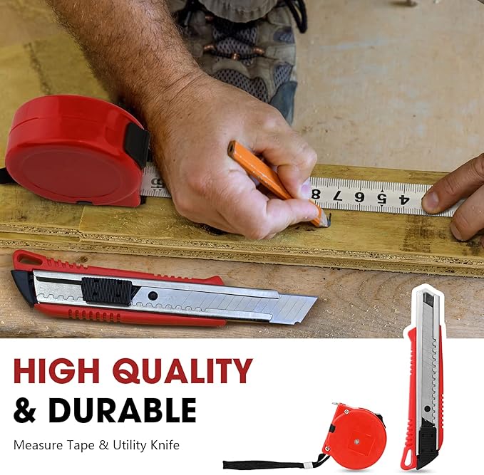 Juego de Herramientas de 68 Piezas PTSTEL, Kit de Herramientas Manuales para Hogar miniatura 5