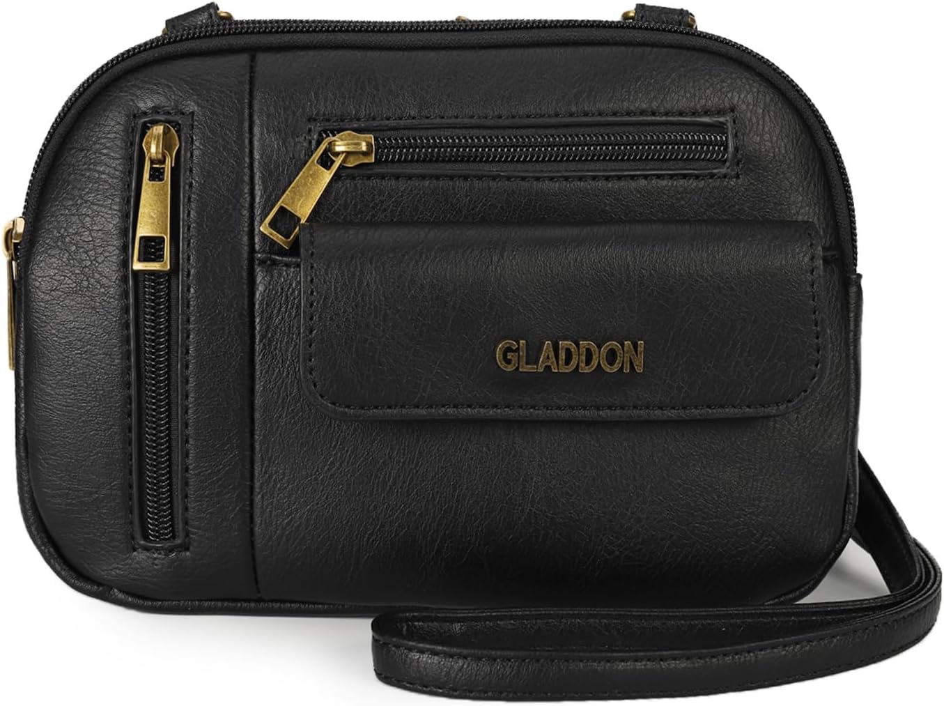 Gladdon Small Crossbody Bags for Women Multi Pocket Shoulder Purses Leather Lady Satchel Handbags Trendy