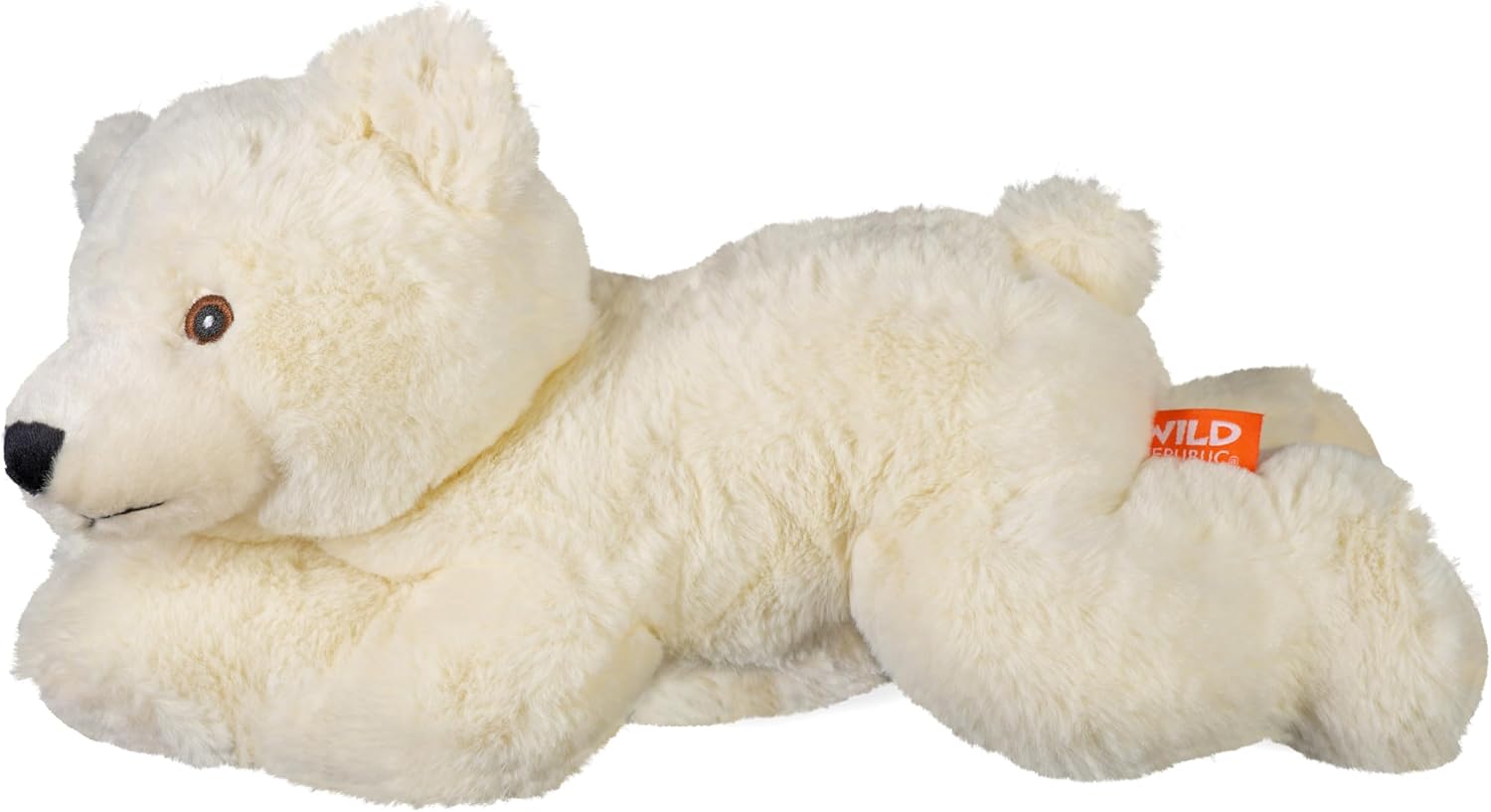 Wild Republic EcoKins Polar Bear Stuffed Animal 12 inch, Eco Friendly Gifts for Kids, Plush Toy, Handcrafted Using 16 Recycled Plastic Water Bottles