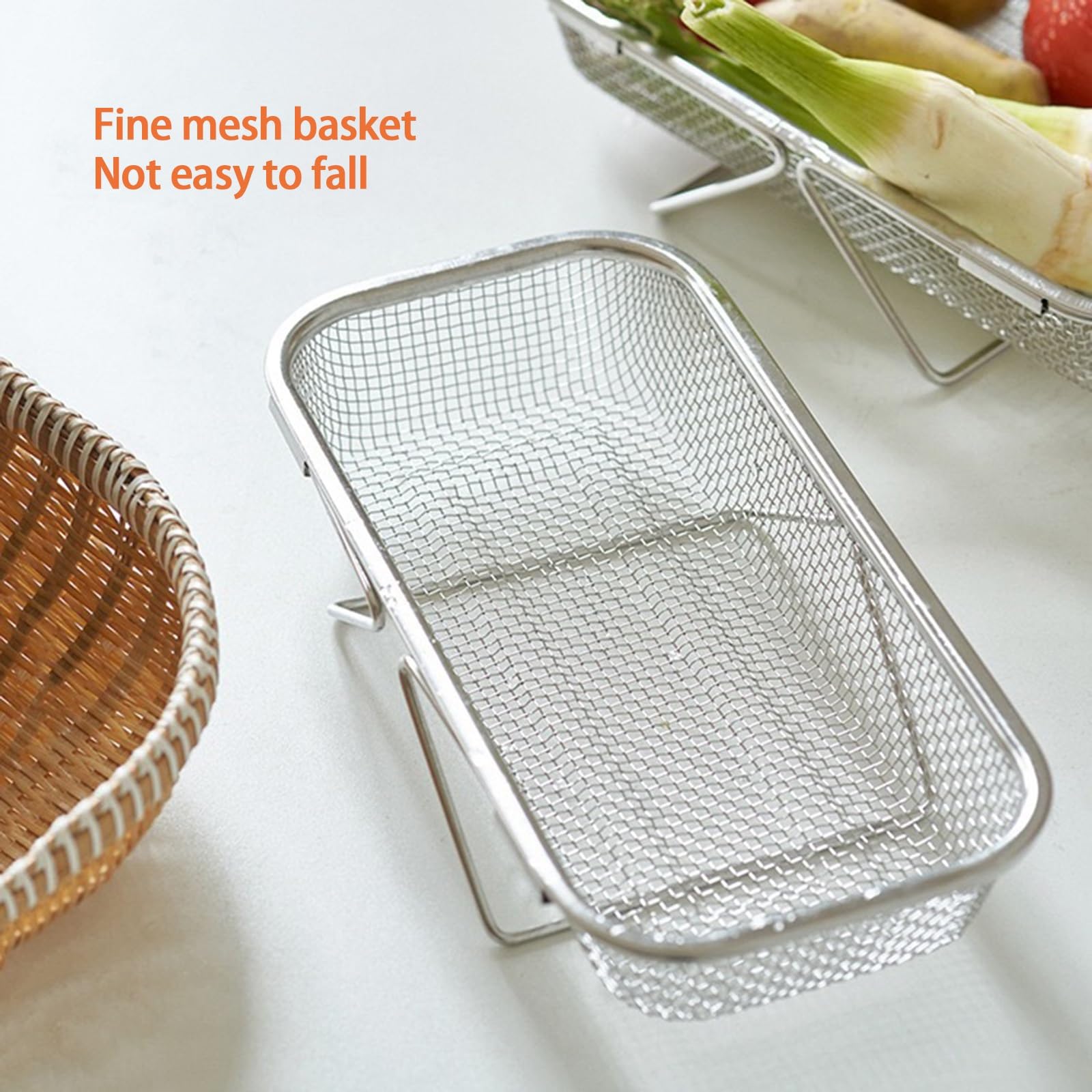 Escurreplatos de Fregadero Extensible Escurreplatos 4 Tamaños Gran Capacidad Escurreplatos de Acero Inoxidable para Mostrador de Cocina(S)
