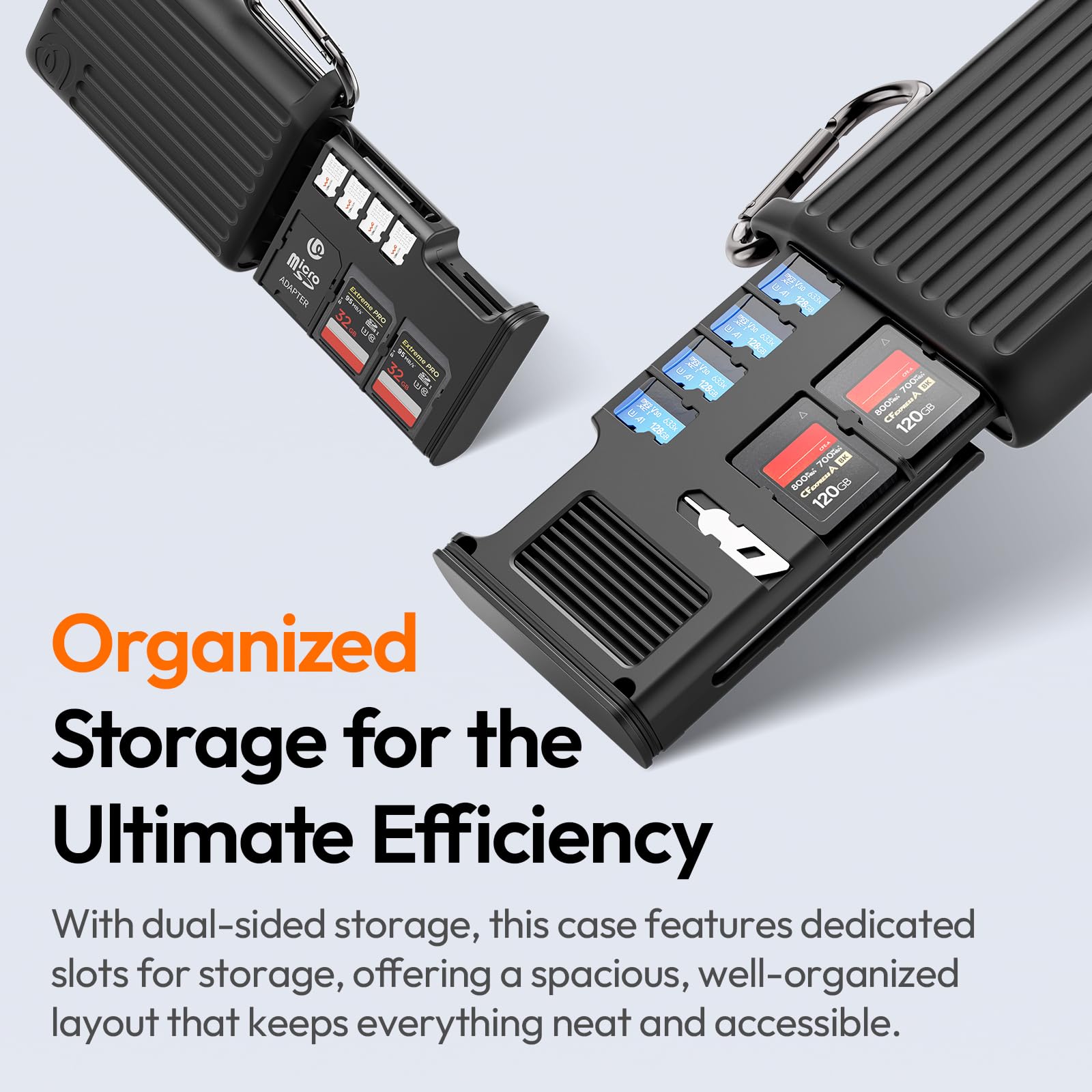 ULANZI MCR-01 - Custodia per lettore di schede SD ad alta velocità, lettore di schede USB 3.2 CFexpress A, 2 in 1, supporto per lettore di schede SD/Micro SD, custodia impermeabile, custodia per