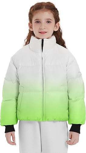 Orolay Chaqueta acolchada corta para niños, resistente al viento, ligera, plegable, acolchada para invierno