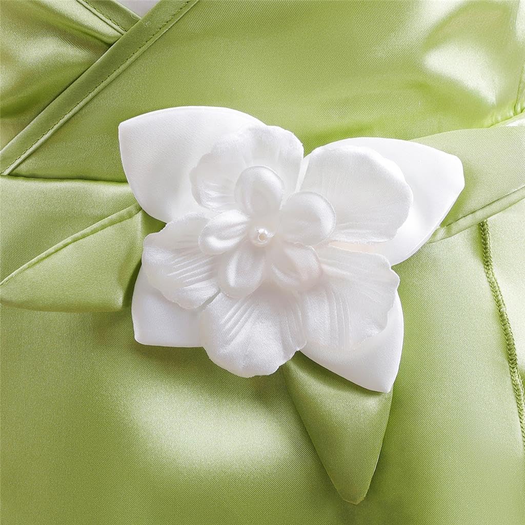 Dressy Daisy Little Girls Frog Princess Fancy Dress Up Birthday Party Halloween Costume with Accessories, Green - Image 6