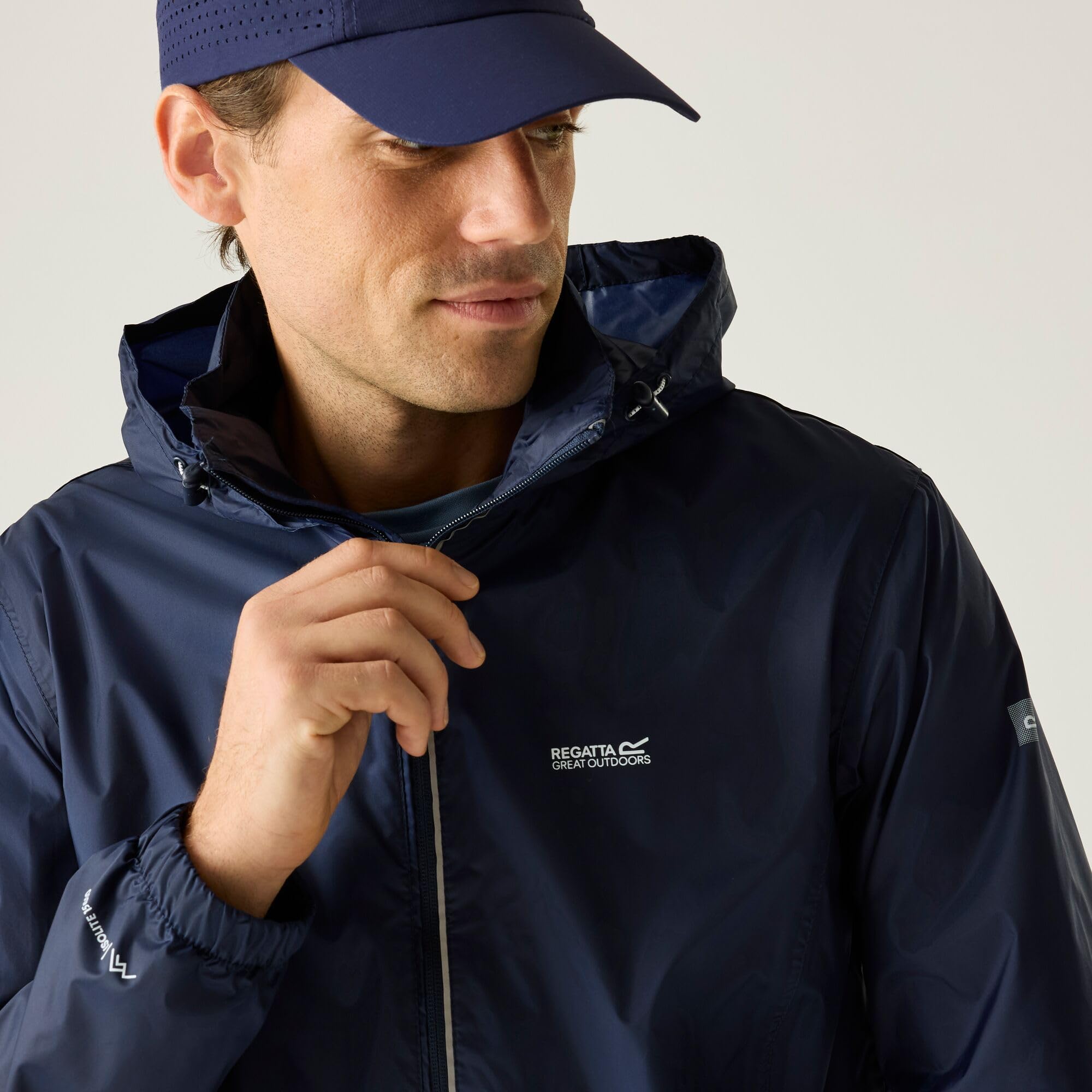 Regatta Chubasquero Lyle IV Impermeable Y Transpirable Con Forro de Malla Oculta Con Capucha Y Cubierta Activa Jackets Waterproof Shell Hombre (Pack de 1)