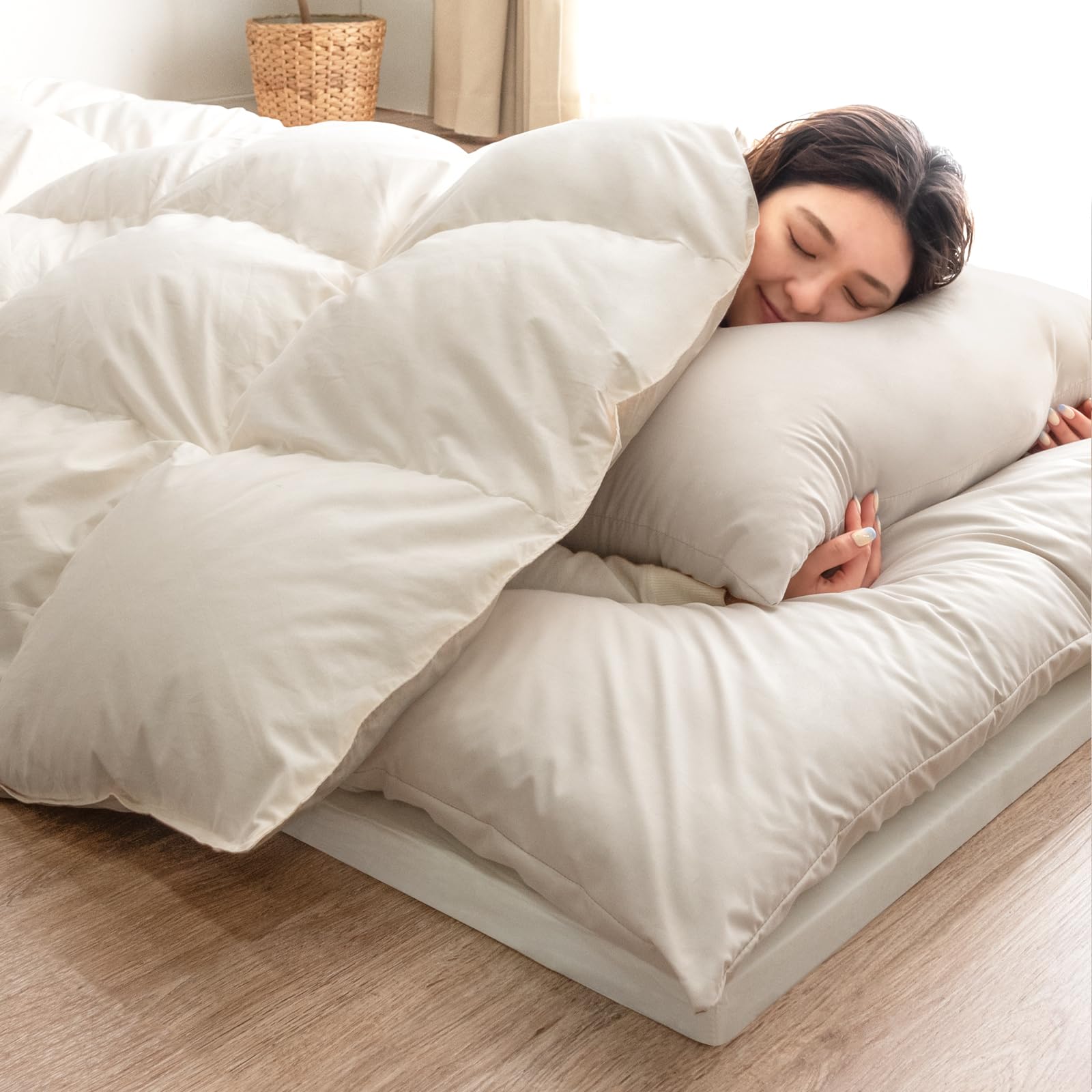 Amazon｜タンスのゲン 布団セット シングル 羽毛布団 4点セット