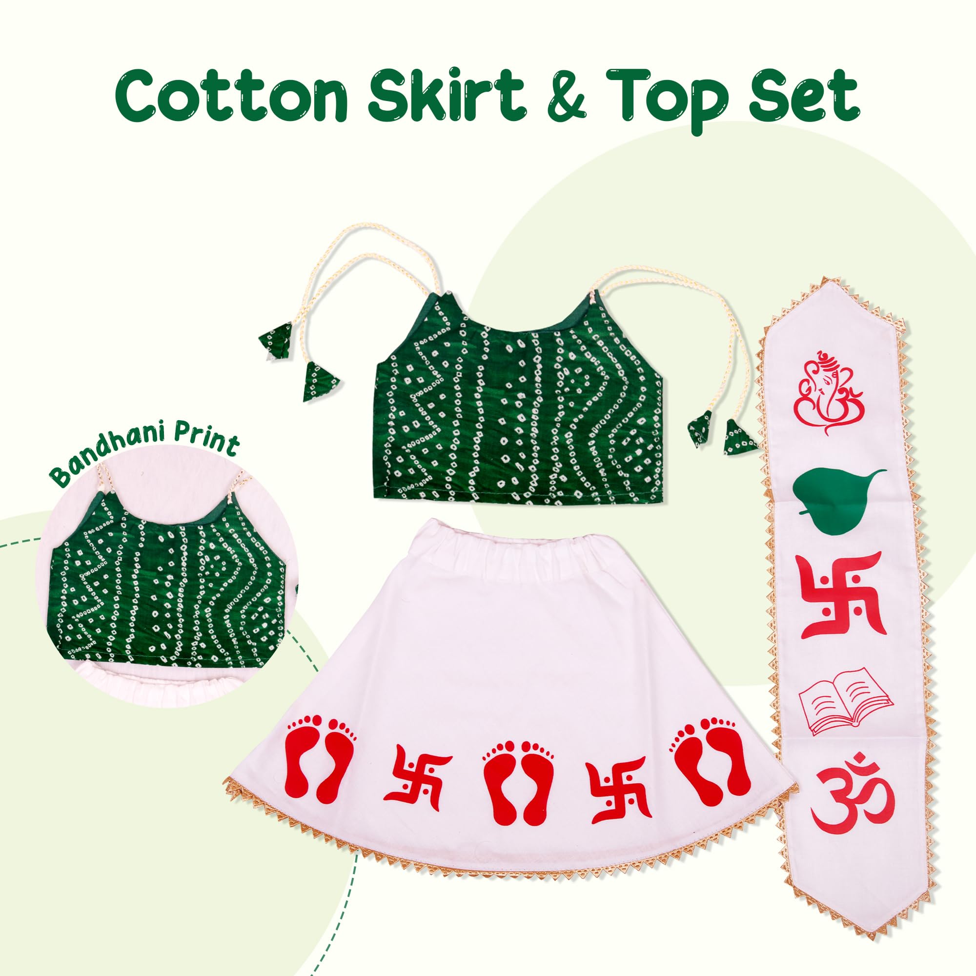 VIRTI MINI ME Chhathi Pujan Set for Baby Girl | Complete Pooja Kit with Baby Dress, 8 Vidhata Lekh, Blessing Cards, Decor & Accessories | Ideal for Namkaran & “It’s a Girl” Celebration 1