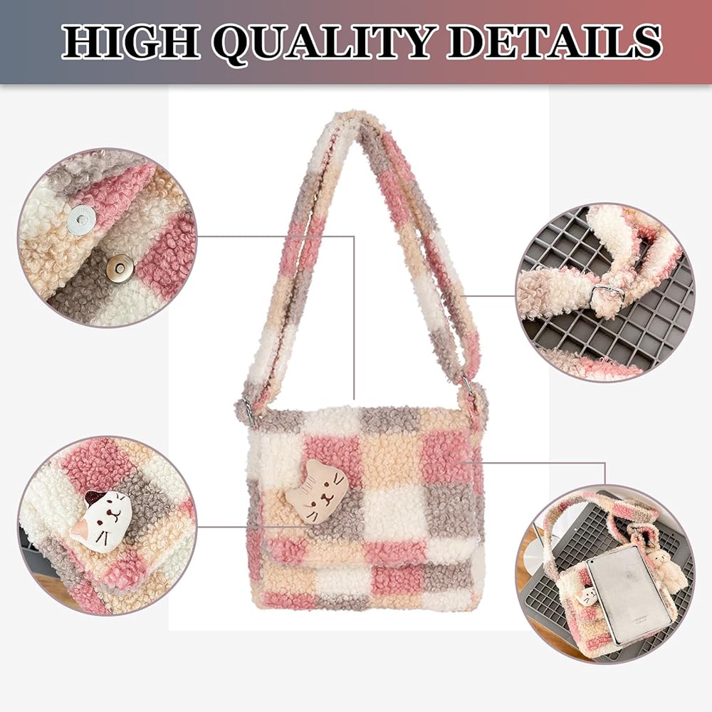 Amazon.com: Zawasstu Fluffy Furry Tote Bag Fuzzy Cute Plush Amazon.com: Zawasstu Fluffy Furry Tote Bag Fuzzy Cute Plush