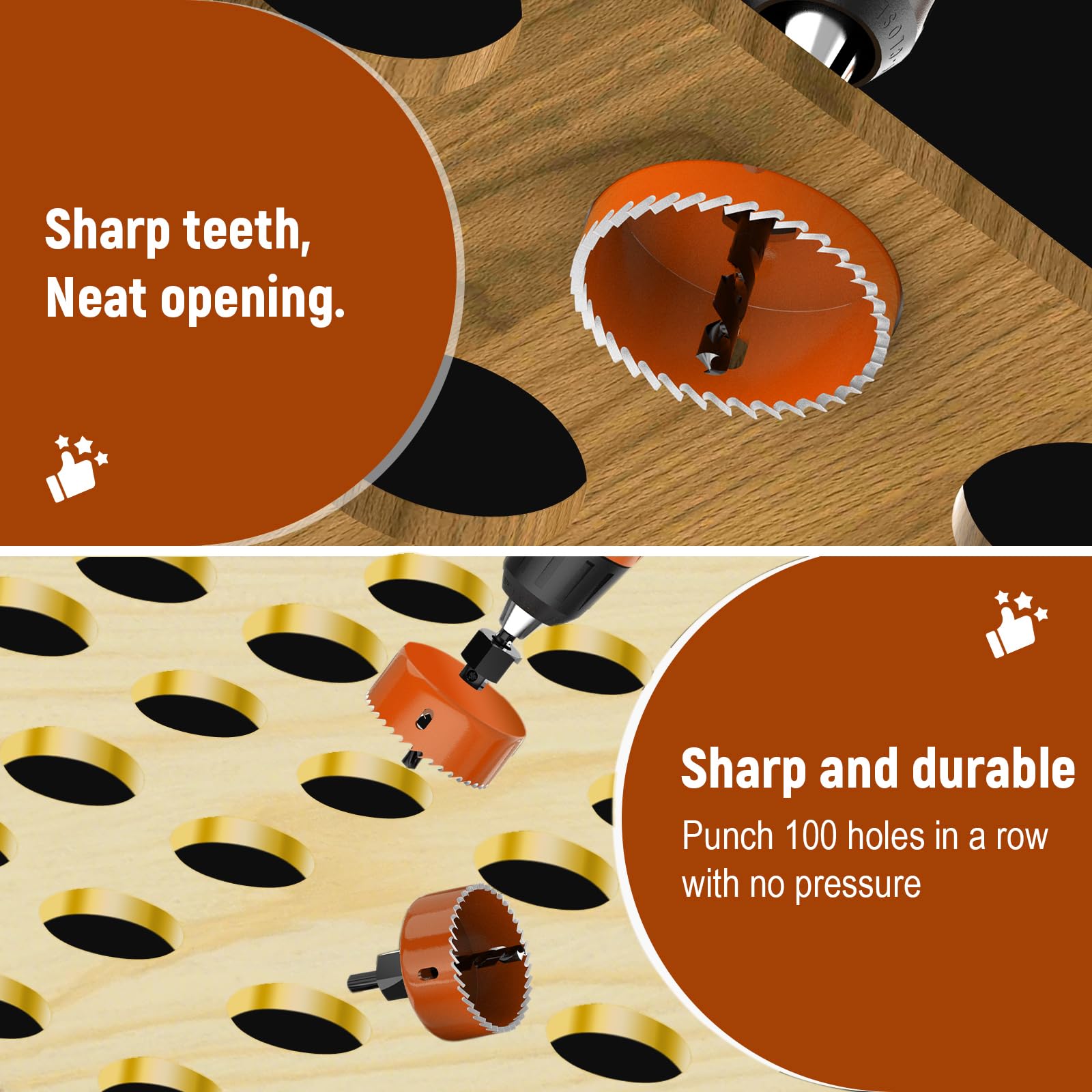 9-Piece Hole Saw Kit - Drill Bits & Mandrels -6 9-Piece Hole Saw Kit - Drill Bits & Mandrels -6