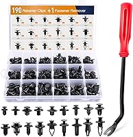 GOOACC 190Pcs Car Retainer Clips & Fastener Remover - 18 Sizes Auto Push Pin Rivets for Toyota Honda Nissan Mazda