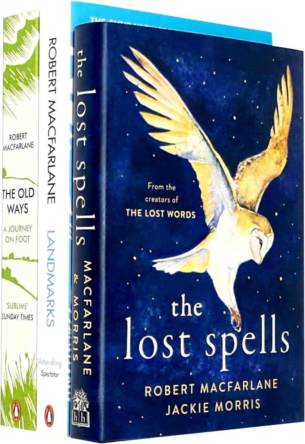 Robert Macfarlane 3 Books Collection Set (The Lost Spells, Landmarks, The Old Ways A Journey On Foot)