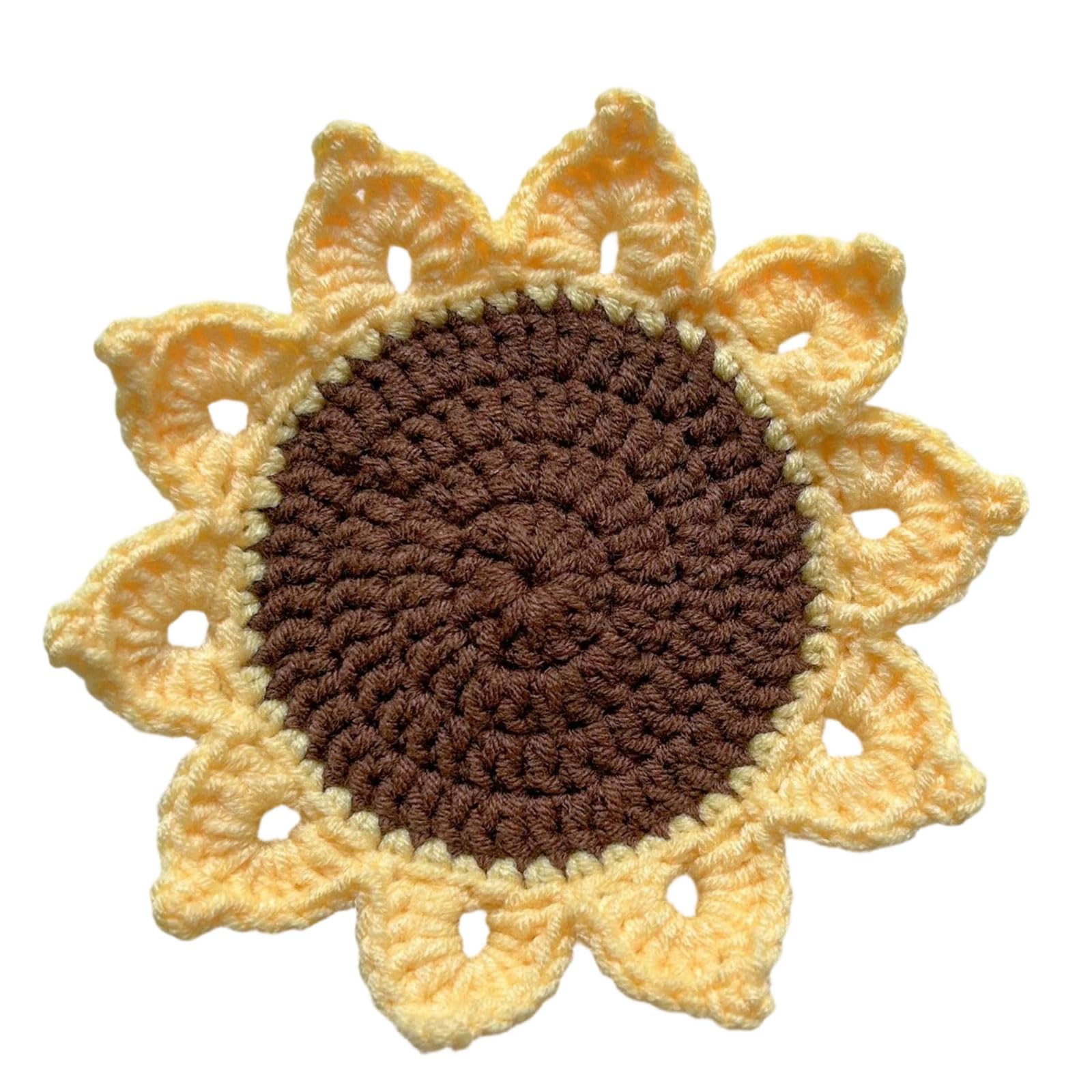 Yarn Woven Drink Coasters Multipurpose Mats for Dining Table Protections and Delicate Home Decors Sturdy Woolen Drink Mats Dining Decor