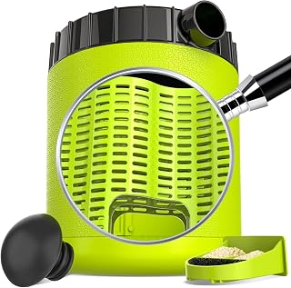 Neptonion Cricket Keeper Tank: Live Worm Organizer with Rubber Seal, Easy Bug Dirt Management for Dubia Roaches, Crickets, Superworms