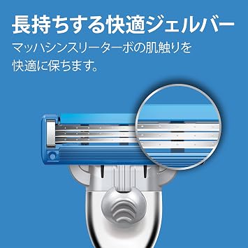Gillette Mach Thinley Turbo Shaving Razor for Men 4 Refills Without 4 Refills x1