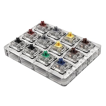 12 Key Gateron Optical Silent Yellow Silver Black Red Brown Switches Shaft Testing Tool Switch Tester KS-15