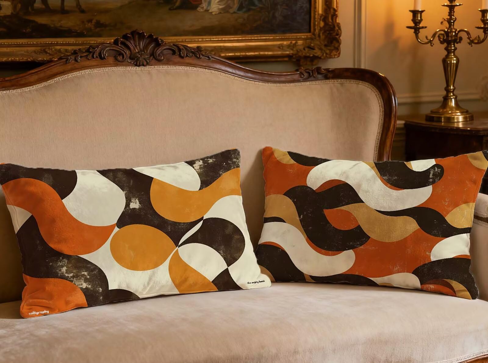 Housse de coussin 50x70 velours pour canapé et lit nordique chaleureux