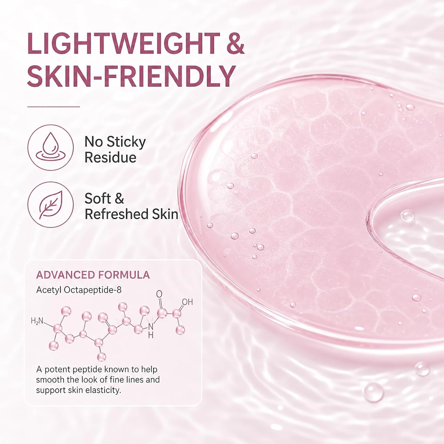 Skulta Deep Peptide Collagen Eye Mask – Peptide-8 Hydrogel Under Eye Patches for Puffiness, Dark Circles & Fine Lines, 360° Full Eye Coverage, Lifts & Firms Sagging Eye Area (2 Boxes)