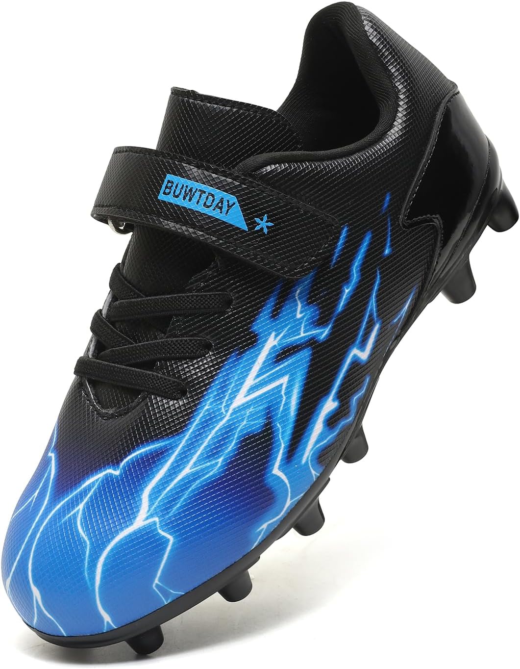 Boys Girls Soccer Cleats Kids Firm Ground Athletic Outdoor Football Cleats Running & Training Youth Baseball Shoes