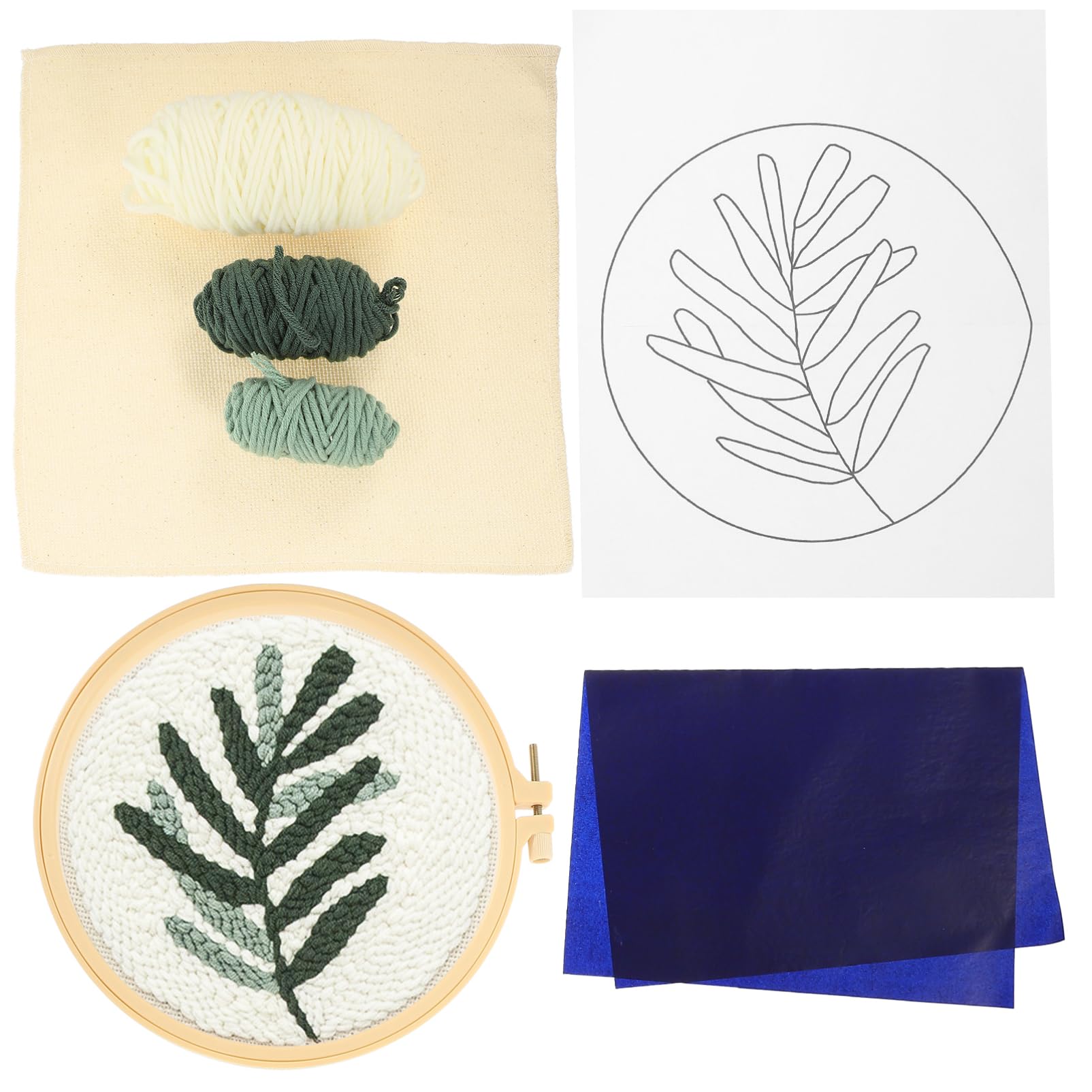 HOMSFOU 3 Ensembles Kit de Broderie à Points Croisés pour Garçon Fille Ensemble Diy avec Outils de Couture Matériel Durable pour Débutants et Bricoleurs