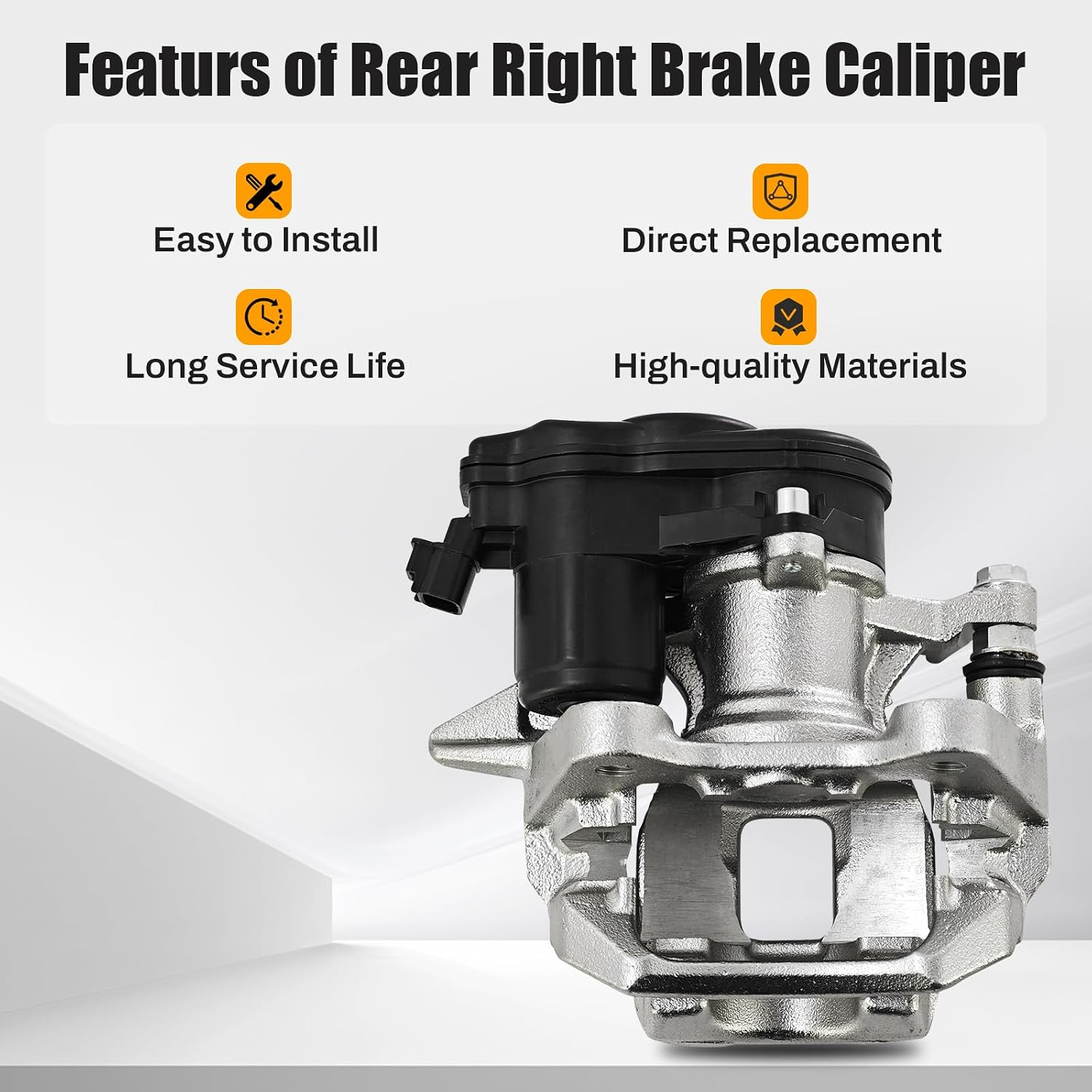 Rear Right Disc Brake Caliper Assembly with Actuator Compatible with Toyota Corolla Hatchback 2019-2025 FWD 2.0L, Replace# 47830-12280, 4783012280