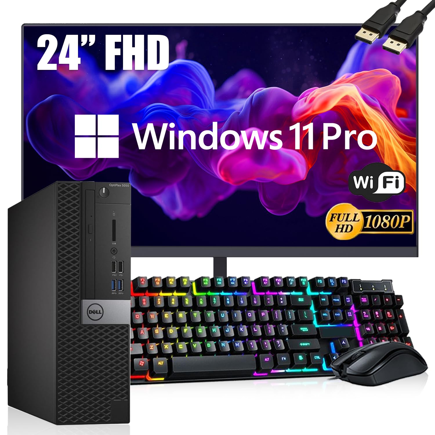最終値下げ！Dell OptiPlex 5050 スリムタワー型モニターセット Amazon.com: Dell OptiPlex 5050 SFF Desktop Computer PC Set with 24