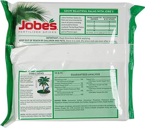 Miniatura 3 de Jobe's (9) ea 01010 paquete de 5, 10-5-10, picos fertilizantes de palmera
