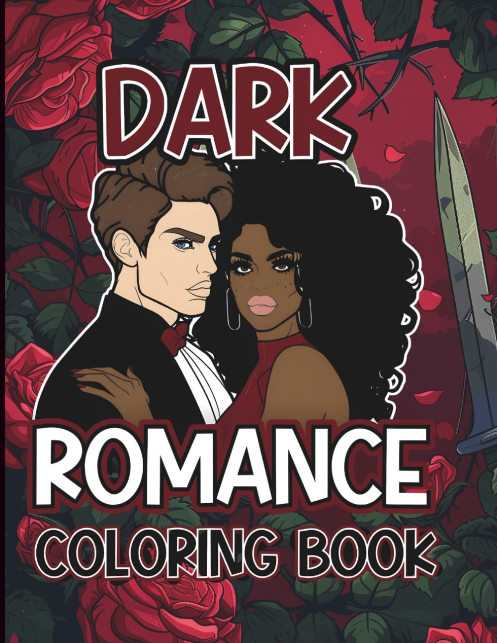 Dark Romance Coloring Book