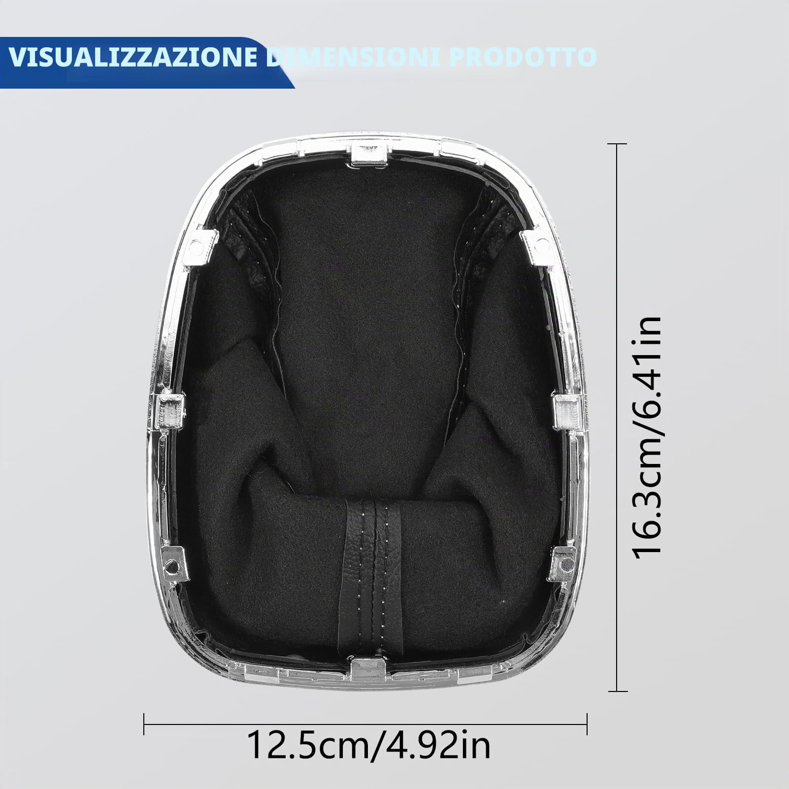 KASturbo Leva del cambio a 5 marce Compatibile con Opel Corsa D 2006-2014 e Corsa E 2014-2019 Compatibile 009140093 19276456 Cuciture bianche