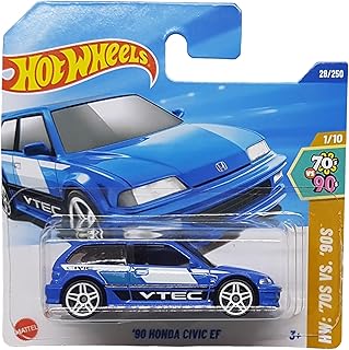 سيارة لعبة هوندا سيفيك 90 HYW81 من سلسلة السيارات المفردة من هوت ويلز