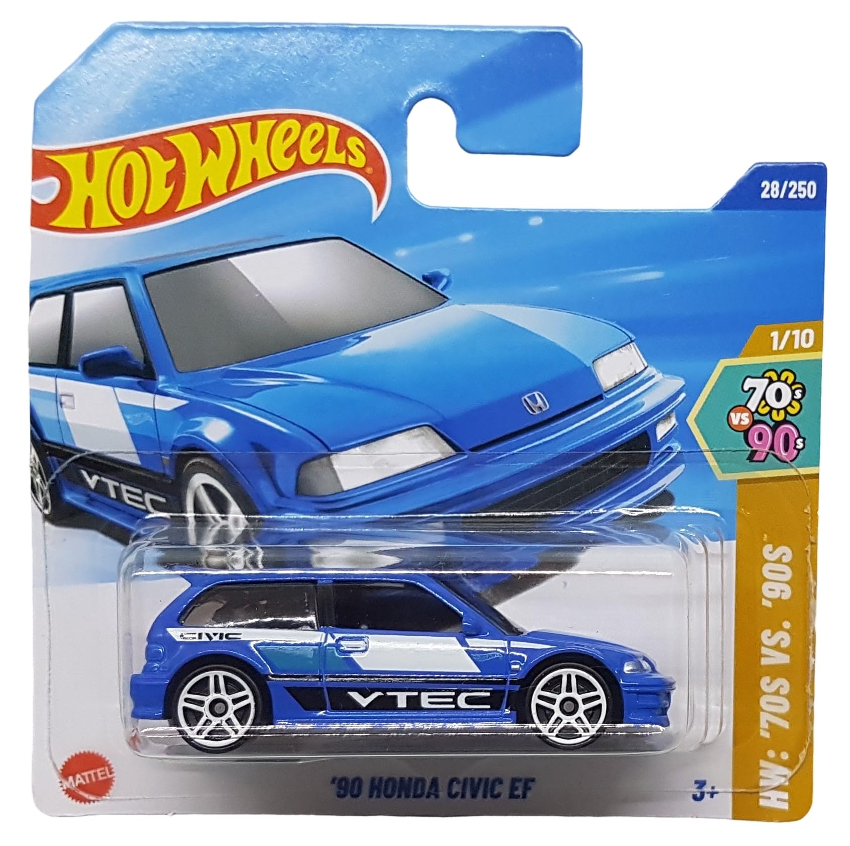 Hot Wheels ホットウィール Honda Civic EF 2個 Hot Wheels - ´90 Honda Civic EF - HW: ´70s VS. ´90s 1/10 - HYW81