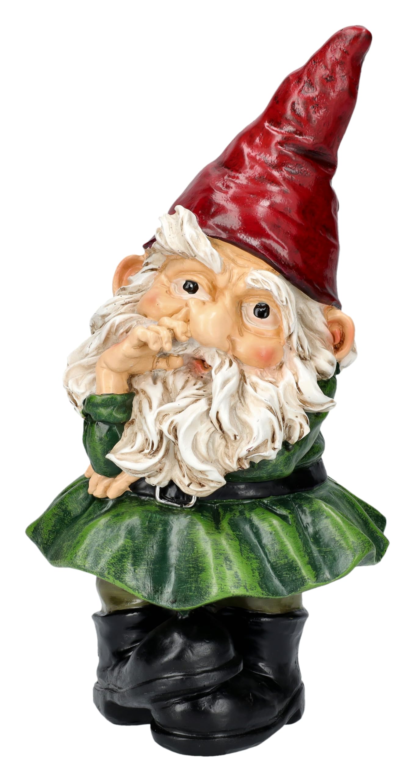Freche Gartenzwerge im 3er Set – Dekorative und humorvolle Figuren 18 cm, Originelle Garten-Deko