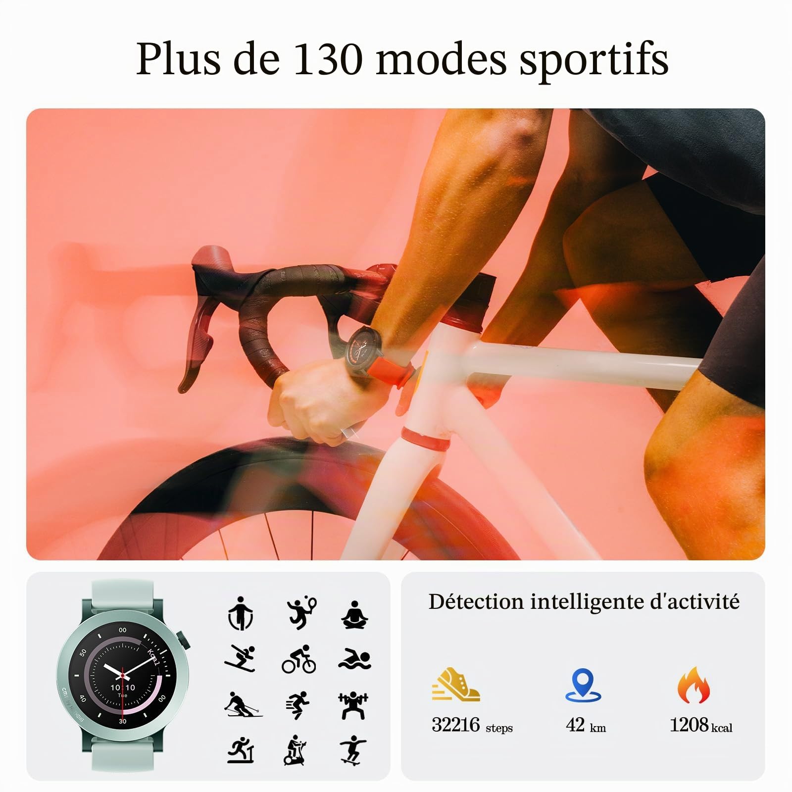 CMF Watch 3 Pro – Montre connectée 1,43" AMOLED, 13 Jours d’autonomie, GPS Double, appels Bluetooth avec réduction de Bruit IA, Suivi Sommeil et Cardio – Orange