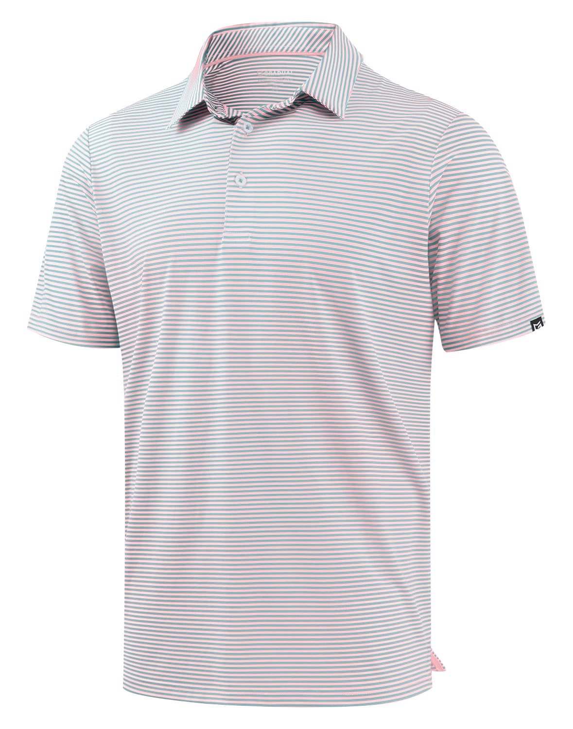 G Gradual Mens Golf Shirt Dry Fit Moisture Wicking Performance Short Sleeve Striped Polo Shirts for Men Dressy Casual — view 20