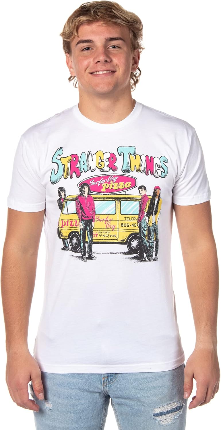Strangers Things - Camiseta para hombre con diseño de furgoneta y tripulación