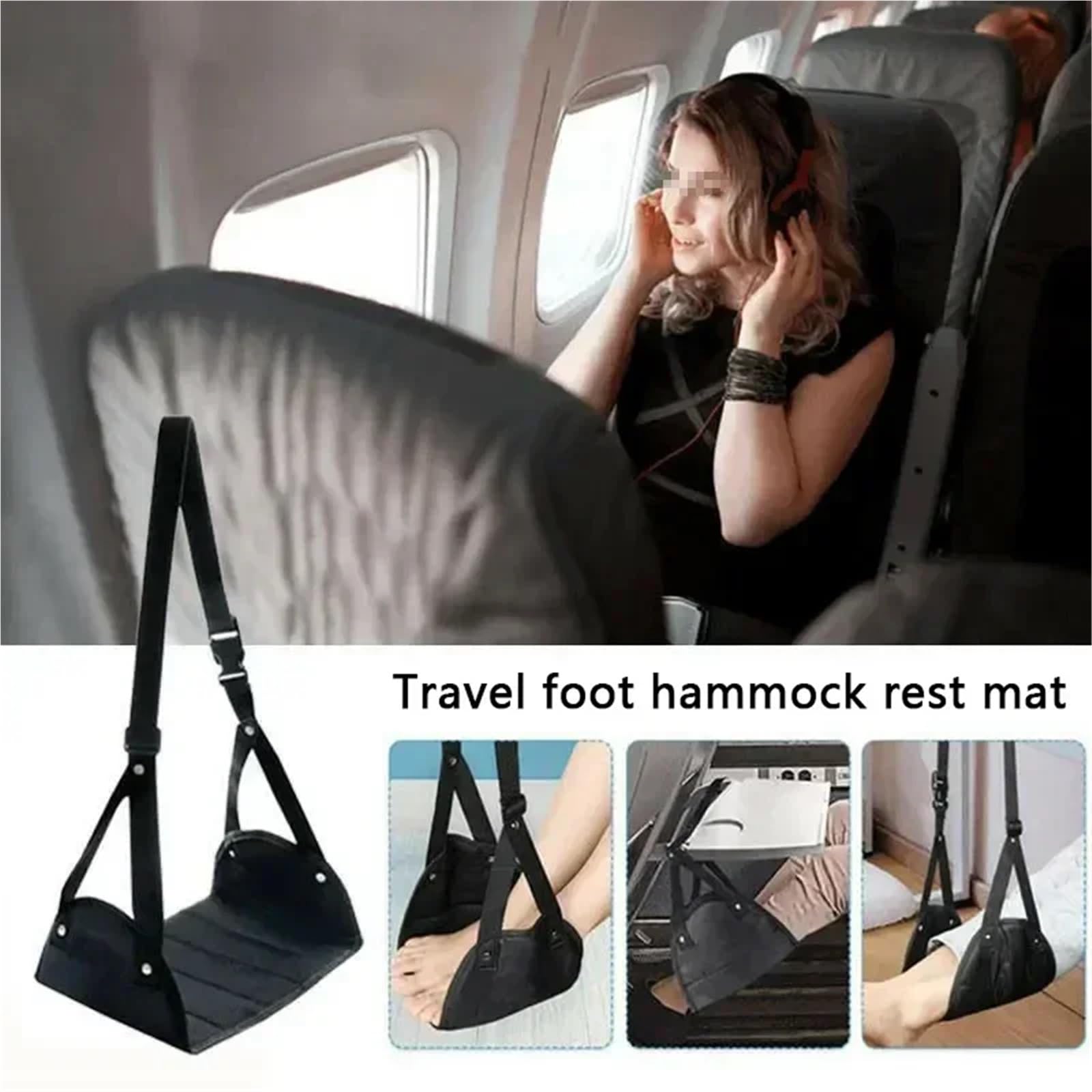 Poggiapiedi Per Aereo Poggiapiedi for aereo Amaca Volo Sedile da viaggio for auto Cuscino for poggiapiedi Treno regolabile Cuscini for dormire portatili Accessori Per Il Relax