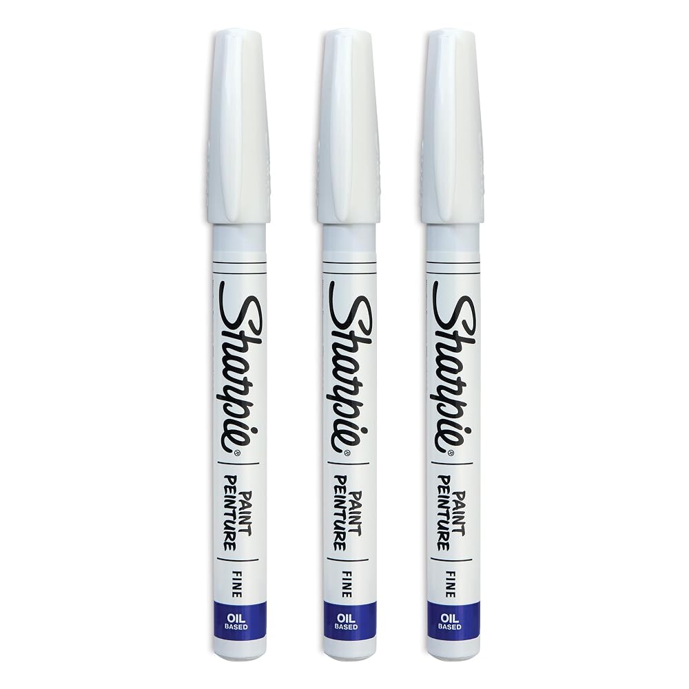 Sharpie Permanent Paint Marker, Fine Point [Set of 3]