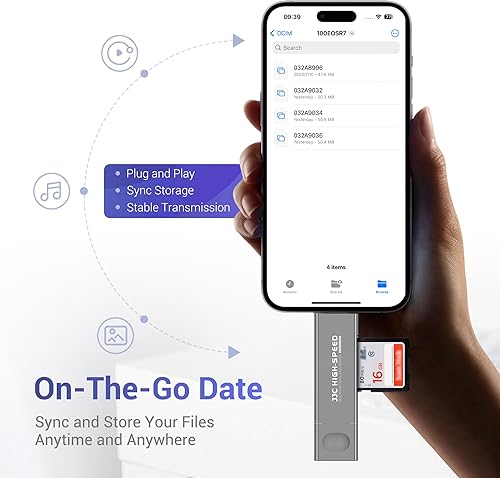 Miniatura 5 de Lector de tarjetas SD para iPhone/ipad/MacBook, múltiples conectores de luz y USB-C 3.0 y USB-A 2.0 memoria SD TF lector de tarjetas SD TF lector de