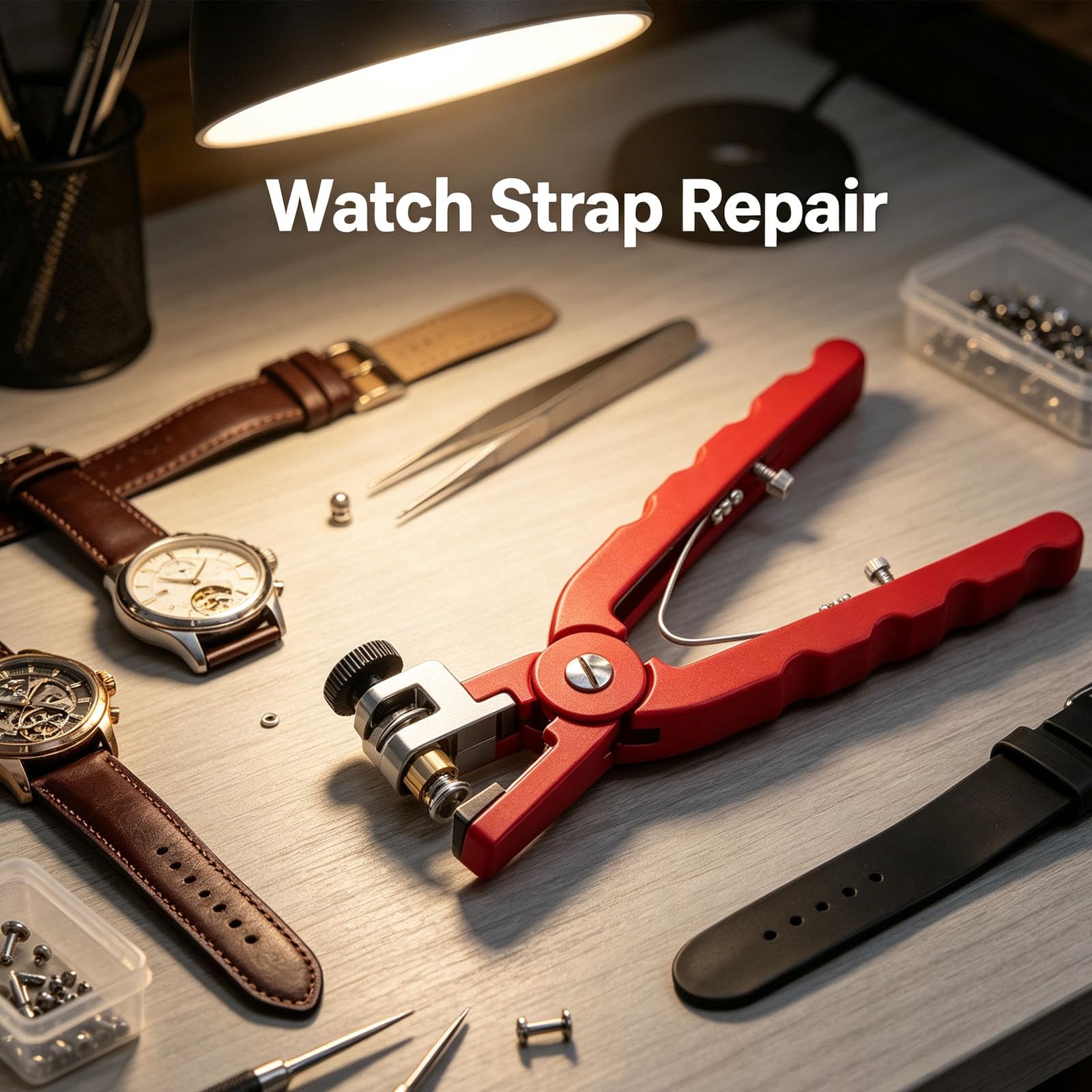 Alicates de corte de correa de reloj, herramienta de corte de correa de reloj ajustable, alicates de extracción de eslabones de reloj de aleación de aluminio para correas de reloj de silicona