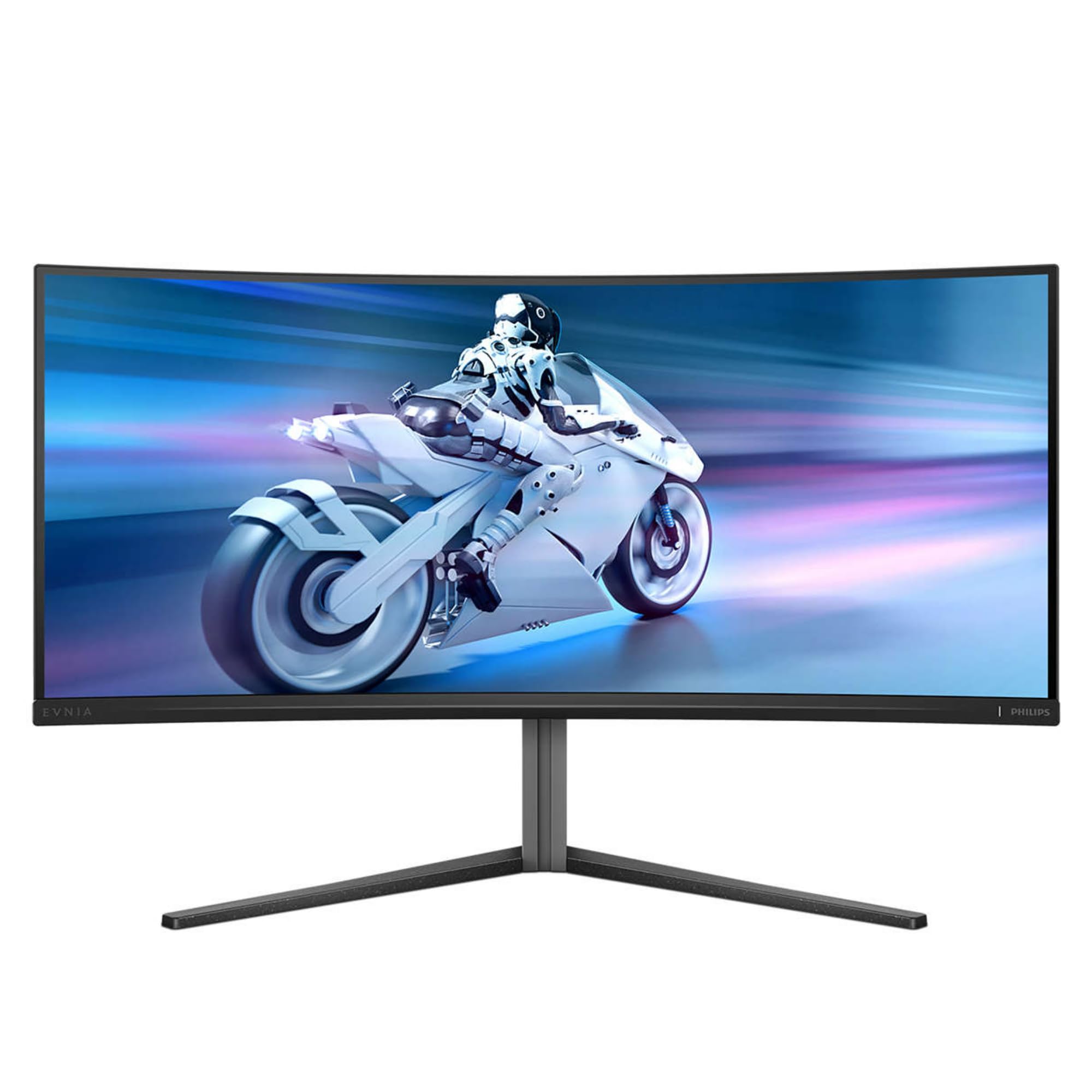 PHILIPS Evnia 34M2C6500 - Moniteur de Jeu incurvé OLED WQHD de 34 Pouces, 175 Hz, 0,03 ms, HDR400, Ambiglow, FreeSync Premium Pro, G-Sync comp. (3440x1440, 2X HDMI, DisplayPort, Hub USB) Gris foncé