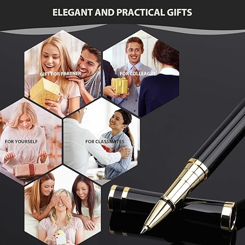 Miniatura 6 de cheericome Bolígrafo de lujo  Bolígrafo profesional, bolígrafo ejecutivo, bolígrafo diario, perfecto para escritura suave y sedosa, con caja de