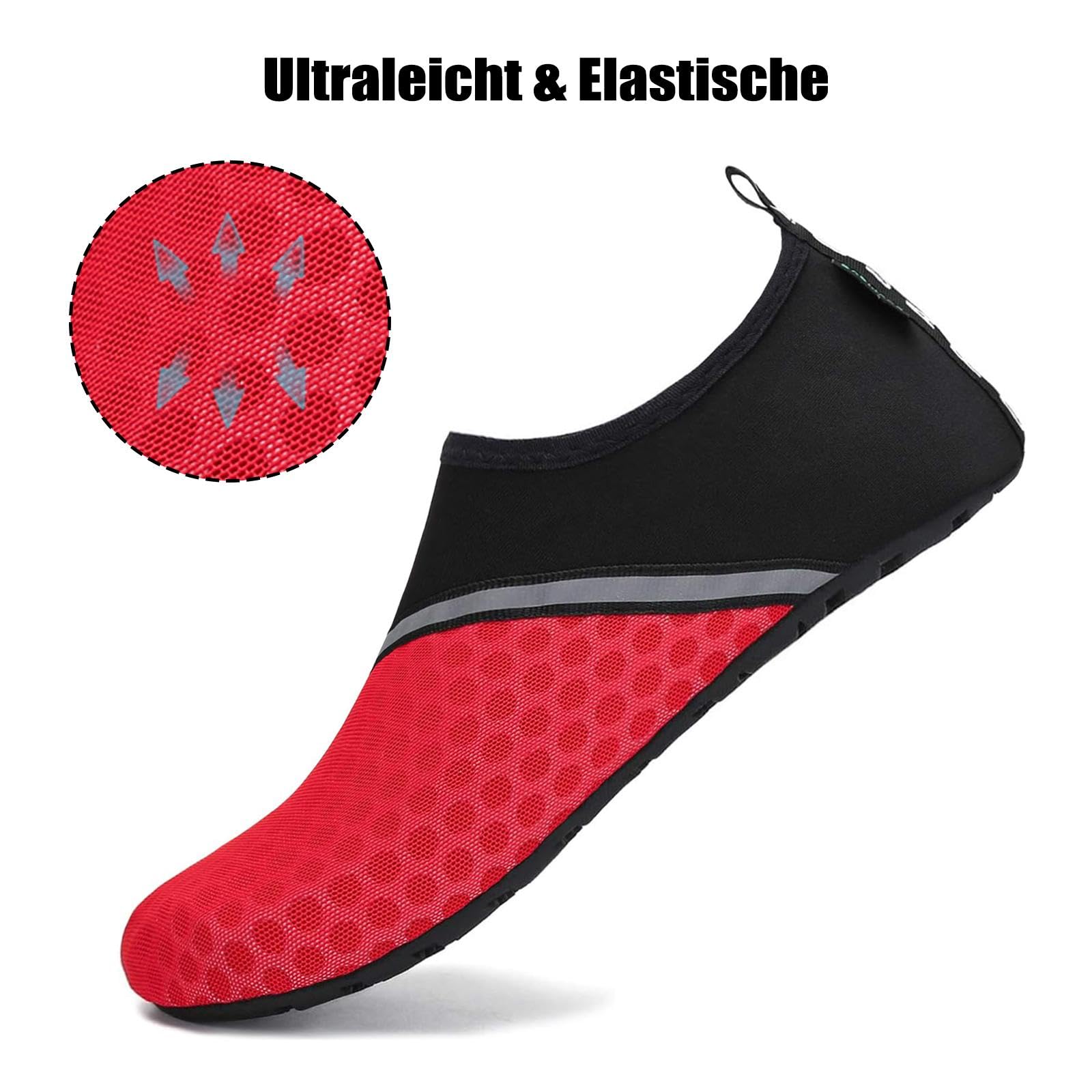 SAGUARO Scarpe da Scoglio Uomo Donna Scarpette Scoglio Leggere Scarpe Mare Asciugatura Rapida Scarpette Mare Scarpe Spiaggia Antiscivolo Scarpe per Acqua Immersione Surf, Gr.36-47 EU