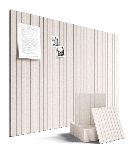 Fluxynara 48" x 36" Large Felt Bulletin Board, Oatmeal |