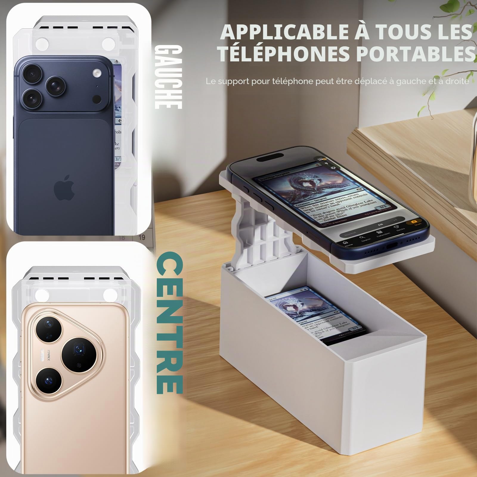Support de NuméRisation pour Cartes MTG, Compatible avec Les Cartes à Collectionner de Taille Standard sans Pochettes, Hauteur RéGlable, Compatible avec l'application Manabox