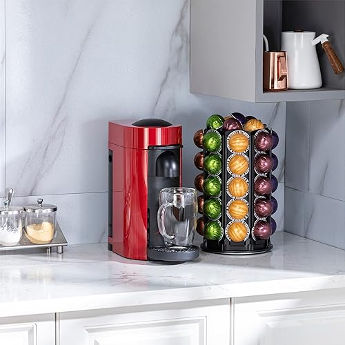 Miniatura 7 de Rice Rat Soporte para carrusel de cápsulas de café con almacenamiento central adicional para cápsulas VertuoLine (más de 40 cápsulas)