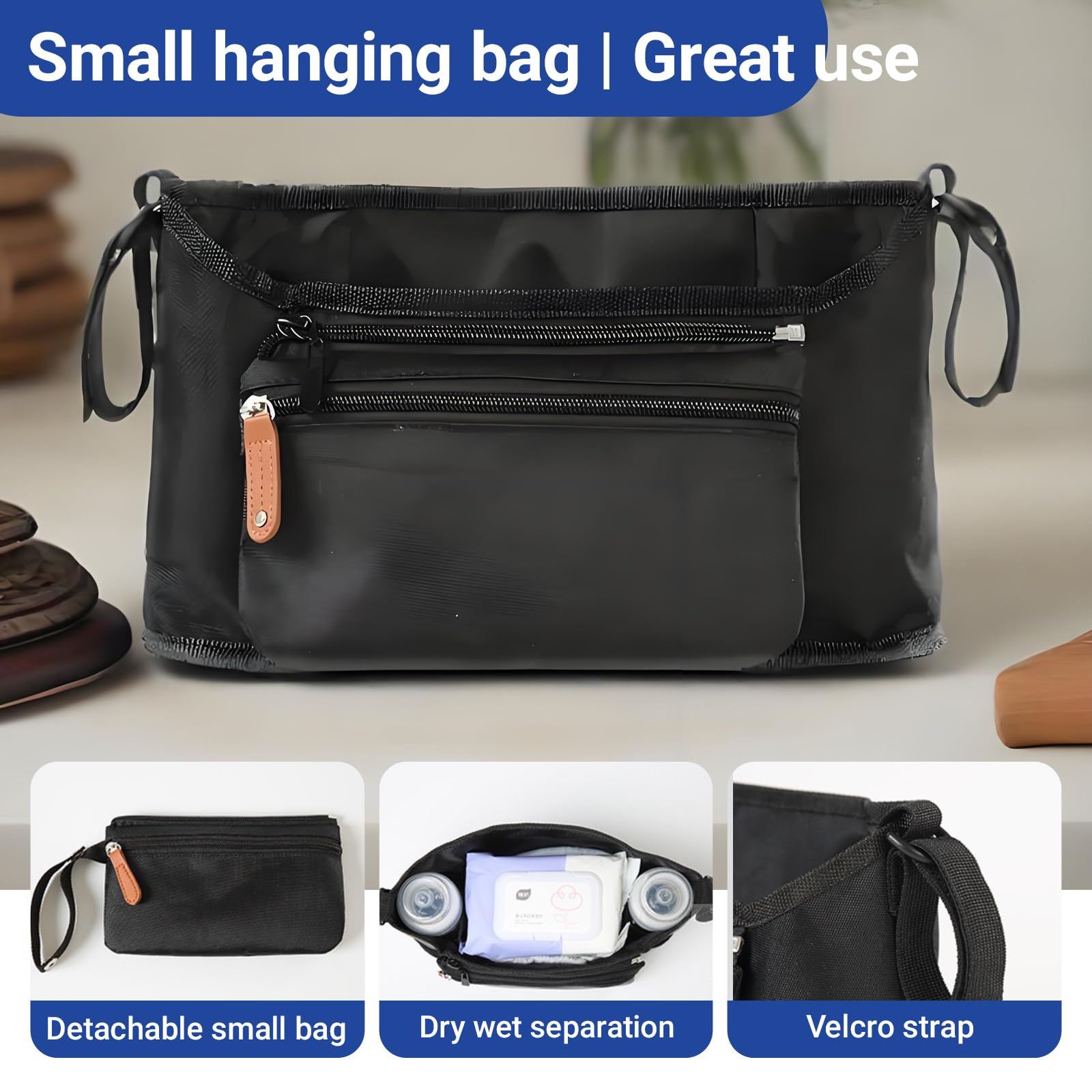 Hamac Poussette, L'Accessoire Poussette, L'Organisateur Poussette Pour Couches Et Jouets, S'Adapte À Tous Les Modèles Buggy
