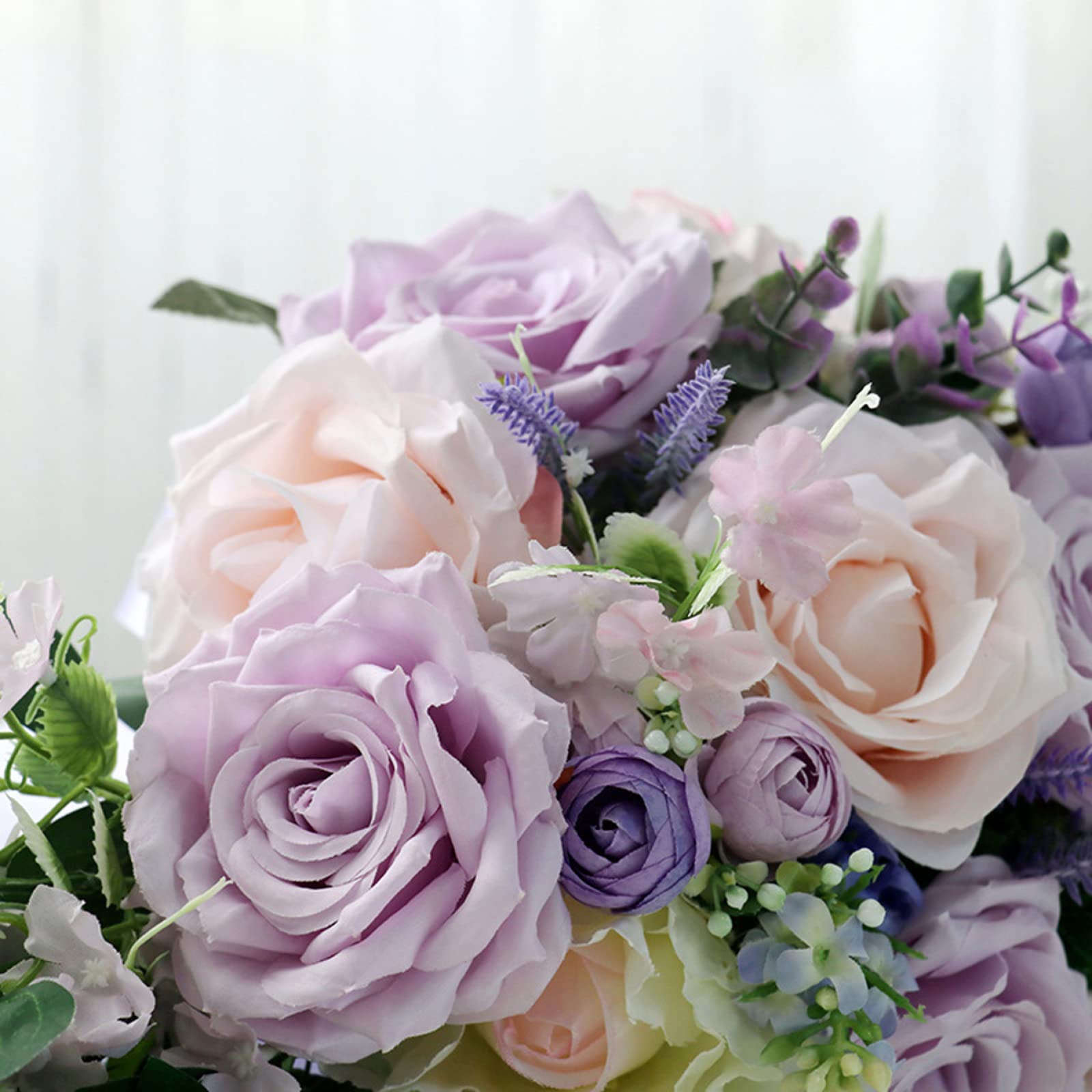 Bouquet da Damigella d'Onore, Bouquet da Sposa, Fiori Artificiali Resistenti Fatti a Mano per Esterni, Decorazione per la casa Nuziale.