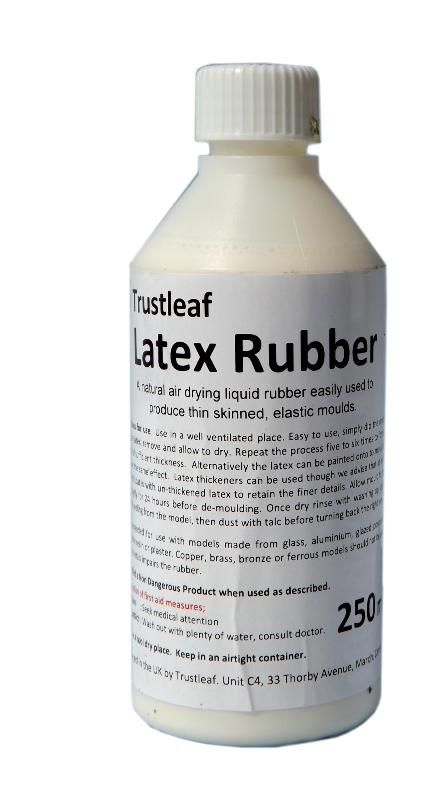 Flacone da 250 ml di Lattice Liquido, per la creazione di stampi, colate, Effetti Speciali