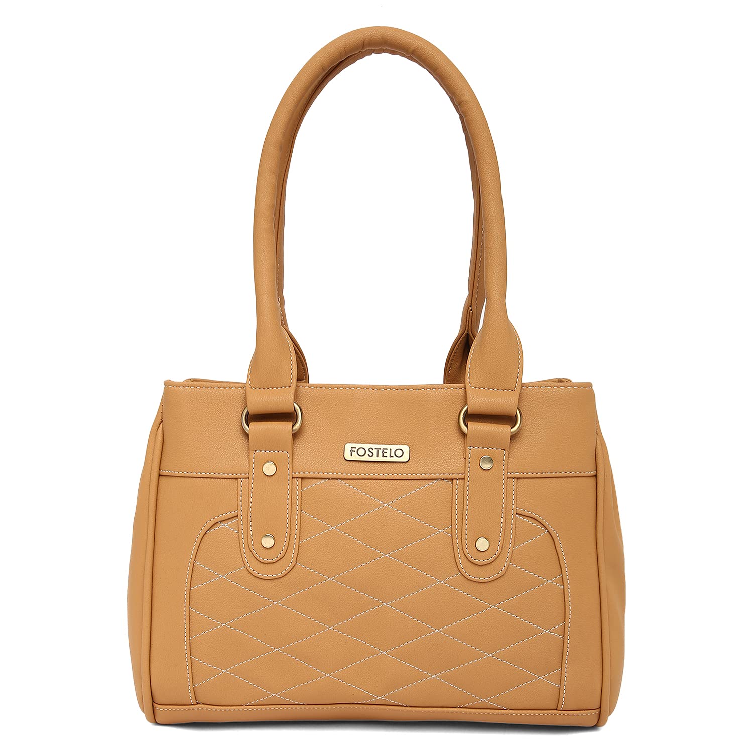 Fostelo Womens Vegan Leather Carina Handbags Shoulder Hobo Bag Ladies Purse (Beige) (Large) (B09P6D65DJ) Amazon Price History, Amazon Price Tracker