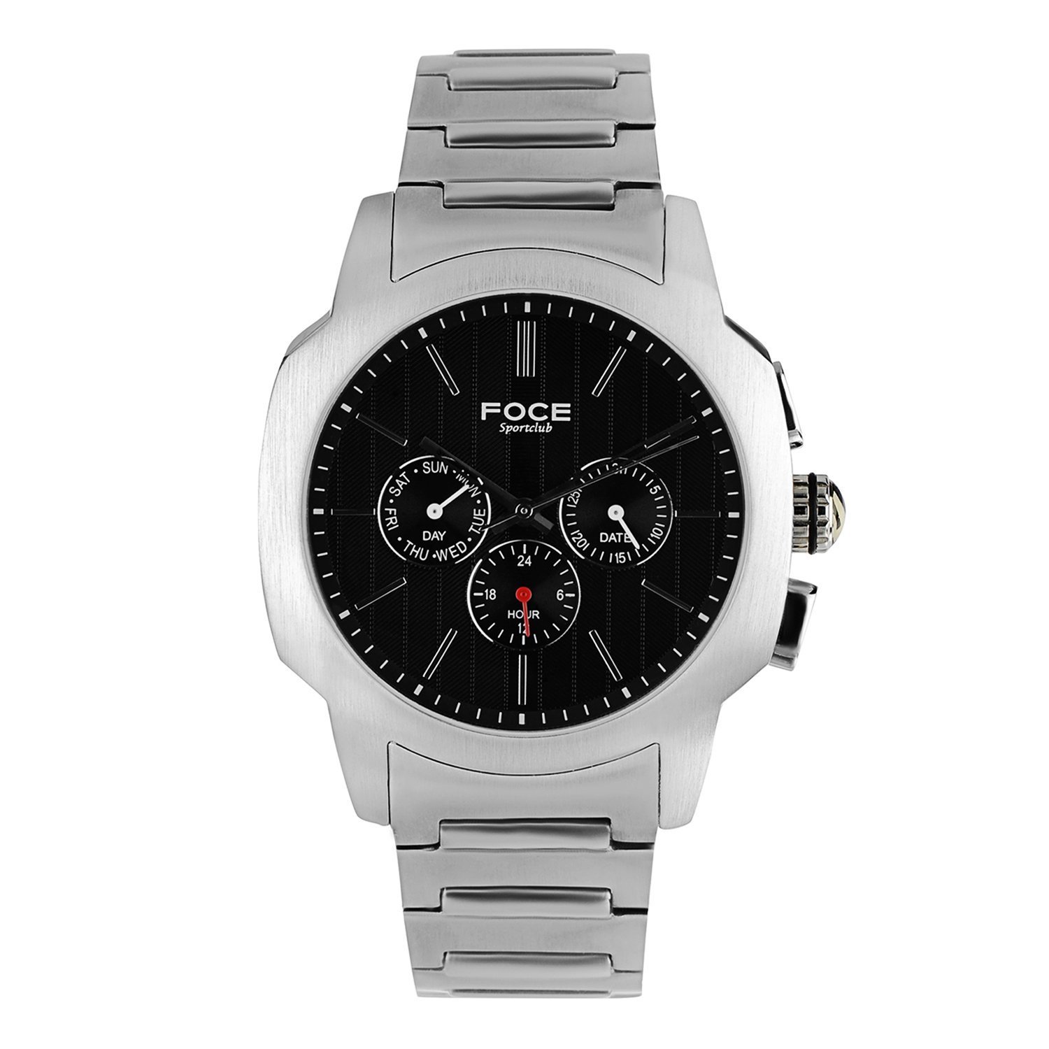 FOCE Chronograph Black Dial Metal Belt Watch for Men-[F976GSM-BLACK] (B07FYWHWVF) Amazon Price History, Amazon Price Tracker