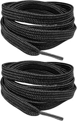 Palspor 120 cm Flat Sneaker Shoelaces, Double Layer Braided Casual, Sports, Lace Suitable for Nike Converse Adidas Vans Brand Shoes
